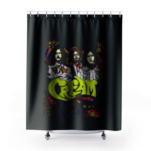 Cream Band Eric Clapton Vintage Shower Curtains