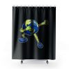Dabbing Earth Shower Curtains