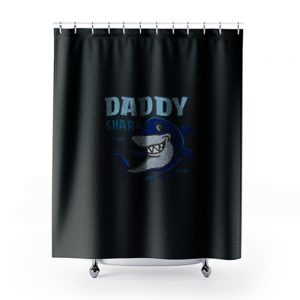 Daddy Shark Doo Doo Doo Daddy Shower Curtains