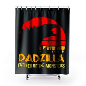 Dadzilla Father Of The Monsters Shower Curtains