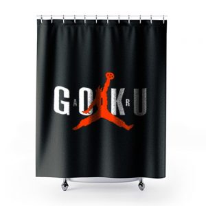 Dbz Goku Air Parody Shower Curtains