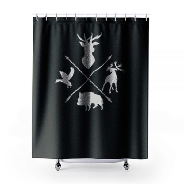 Deer Moose Waterfowl Boar Archery Shower Curtains