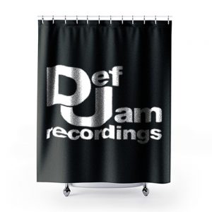 Def Jam Recordings Hip Hop Classic Music Shower Curtains