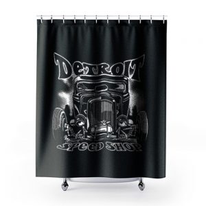 Detroit Speed Shop Deuce Coupe Shower Curtains