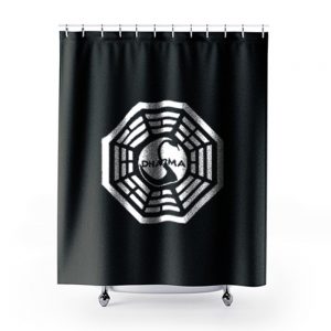 Dharma initiative logo Shower Curtains