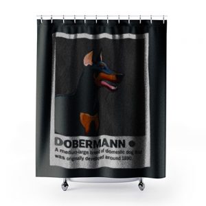 Doberman Dog Lovers Shower Curtains