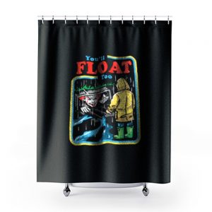 It The Movie Youll Float Too Georgie Pennywise The Clown Paper Boat Shower Curtains