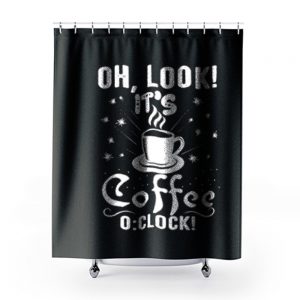 Its Coffee Time Good Time Shower Curtains