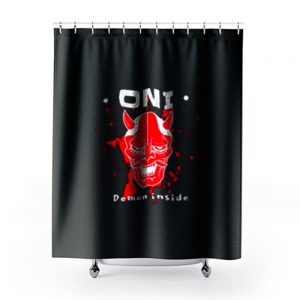Japanese Demon Oni Yokai Shower Curtains