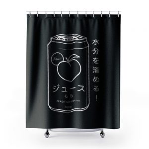 Japanese Peach Soft Drink Shower Curtains
