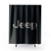 Jeep® Text Blackout Shower Curtains