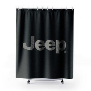 Jeep® Text Blackout Shower Curtains