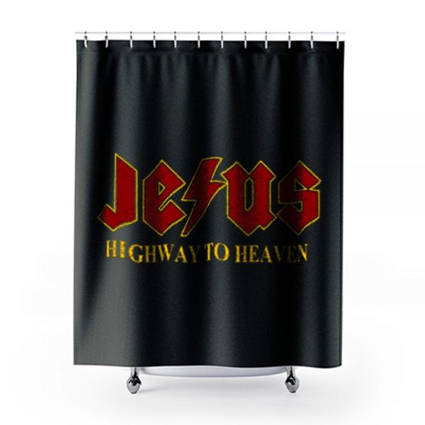 Jesus Highway to Heaven Shower Curtains
