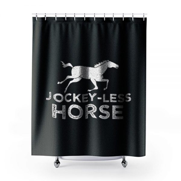 Jockey Less Horse Running Horse Shower Curtains