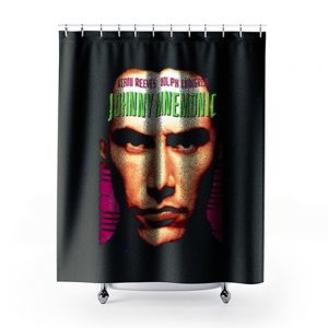 Johnny Mnemonic movie poster Shower Curtains