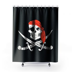 Jolly Roger Pirate Flag Shower Curtains