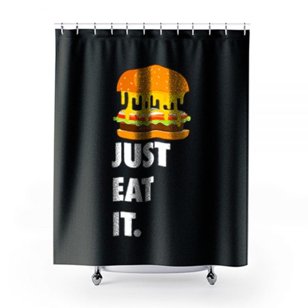 Just Eat It Burger Lover Shower Curtains