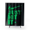 Just Hit It Swag Marijuana Fresh Swoosh Shower Curtains