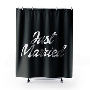 Just Married Shower Curtains