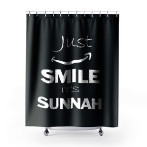 Just Smile Its Sunnah Arabic Islam Muslim Shower Curtains