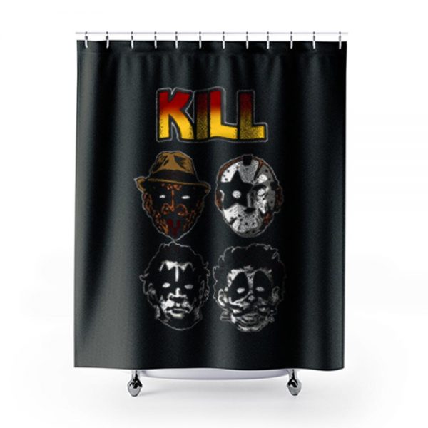 Kill Funny Shower Curtains