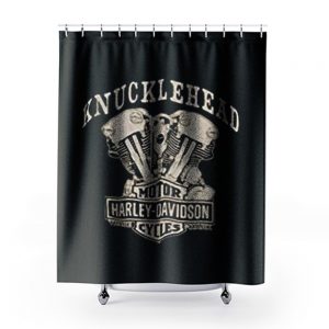 Knucklehead Engine Authentic Shower Curtains