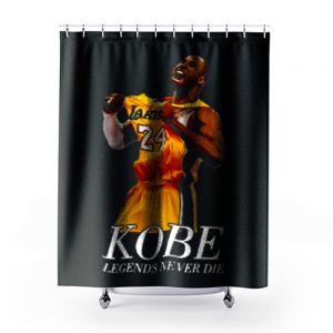 Kobe 24 Bryant Black Mamba Legend Forever Shower Curtains