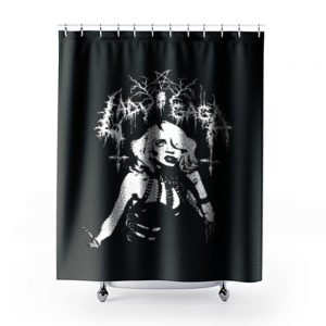 Lady Gaga Death Metal Style Shower Curtains
