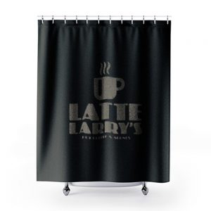 Latte Larry Vintage Coffee Lovers Shower Curtains