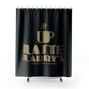 Latte Larrys Shower Curtains