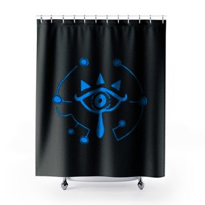 Legend of Zelda Breath of the Wild Sheikah slate print Shower Curtains