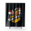 Life Begins After Coffee Quote Shower Curtains