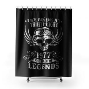 Life Begins At Thirty Eight 1977 Legends Shower Curtains