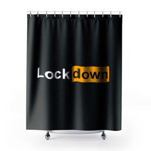 Lock Down Parody Porn Hub Social Distancing Fathers Day Top Shower Curtains