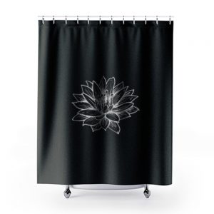 Lotus Flower Pocket Shower Curtains