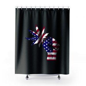 Love Cannabis USA Shower Curtains