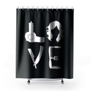 Love Hair Equipment Shower Curtains