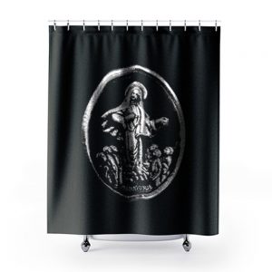 MEDUGORJE Our Lady of Medjugorje Miraculous Medal Shower Curtains