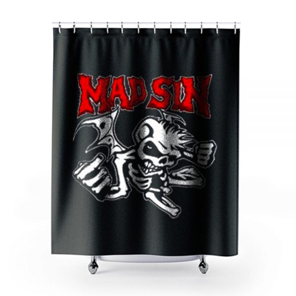 Mad Sin Psychobilly Punk Rock Band Shower Curtains