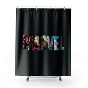 Marvel Logo Ironman Shower Curtains
