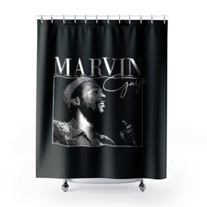 Marvin Gaye Vintage 90s Retro Shower Curtains