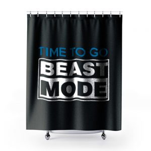Mens Beast Mode GYM Shower Curtains