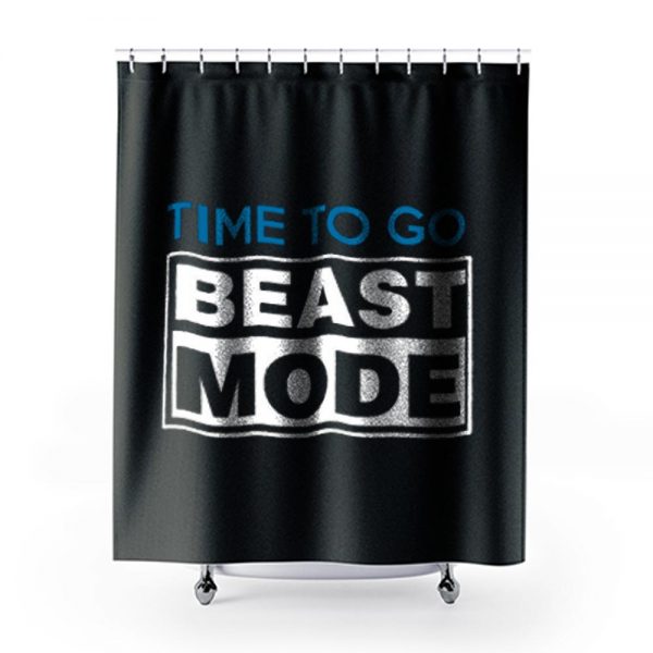 Mens Beast Mode GYM Shower Curtains