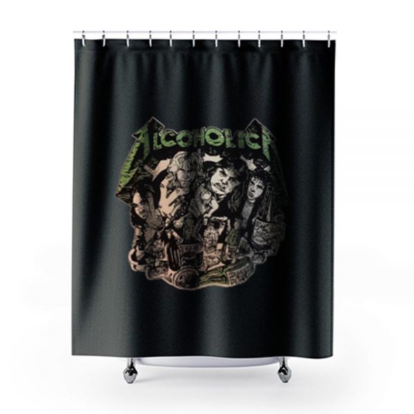 Metallica Alcoholica Shower Curtains