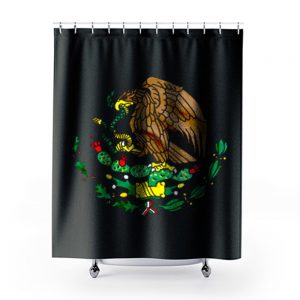 Mexican Pride Nationality Mens Shower Curtains