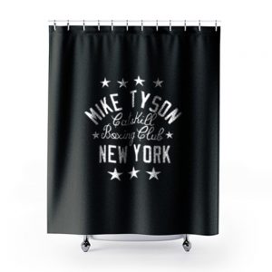Mike Tyson Catskill New York Muscle Boxing Shower Curtains
