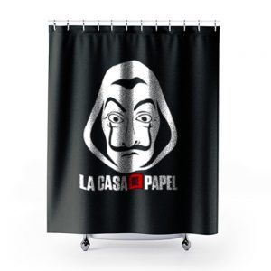 Money Heist Dali Mask Shower Curtains