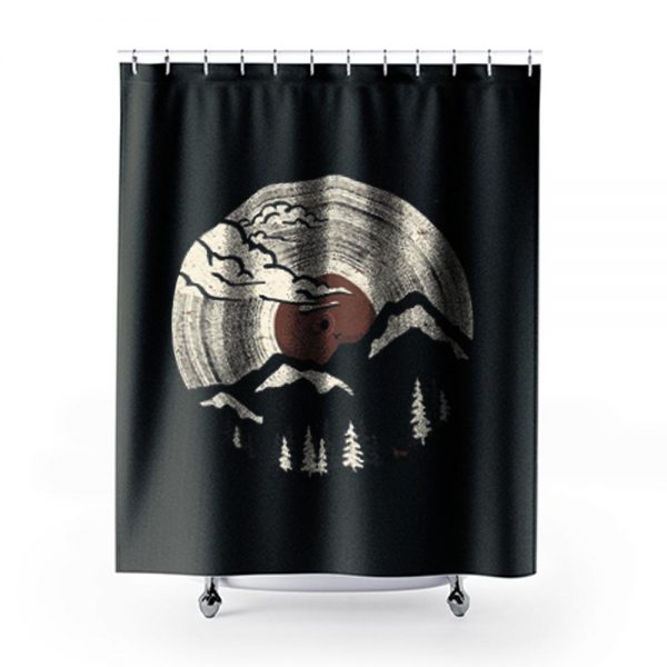 Mountain Sunrise Vintage Shower Curtains