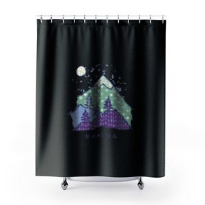 Mountain Unplug Shower Curtains