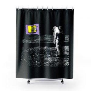 Mtv Moonman Logo Shower Curtains